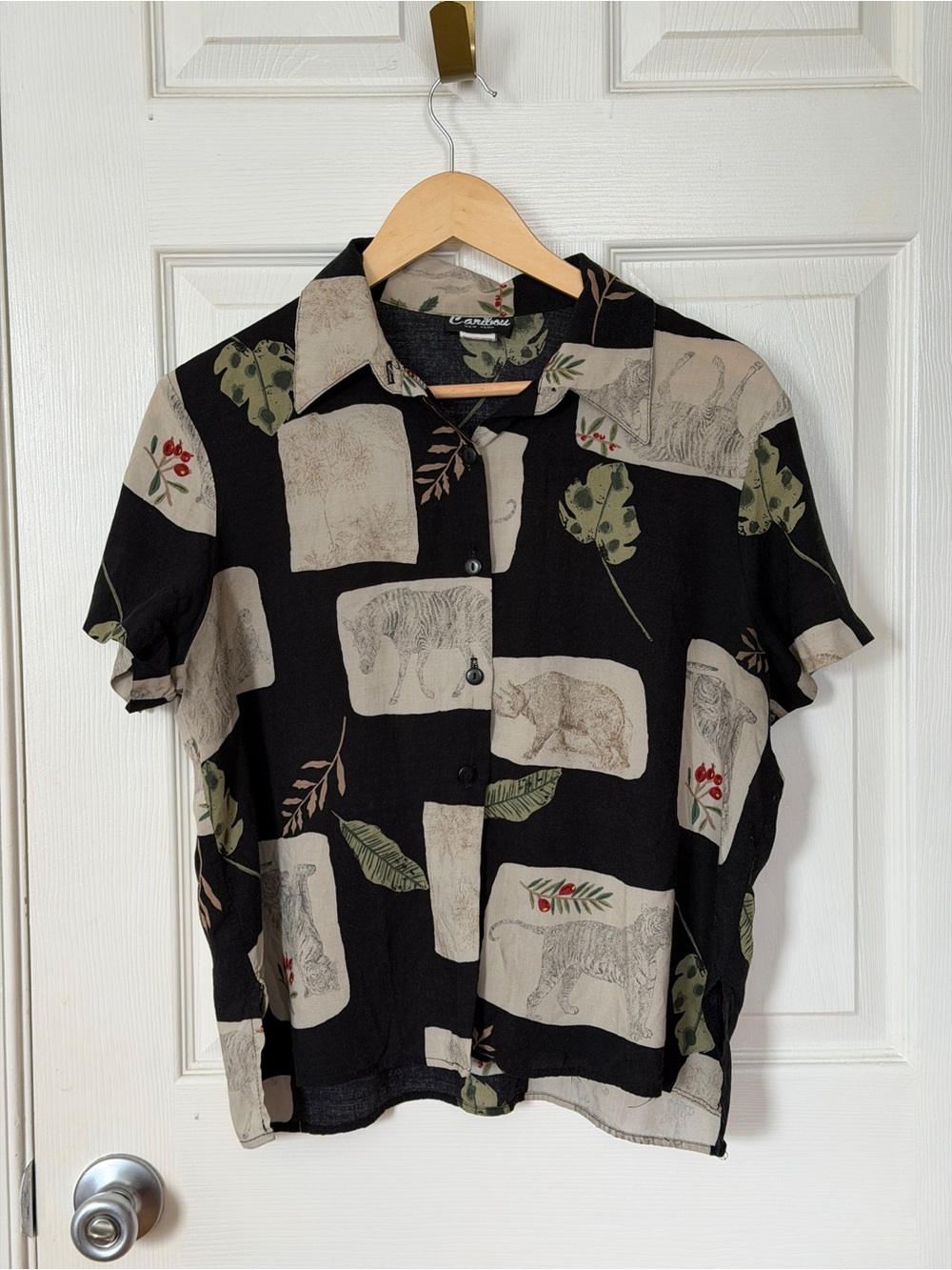 Vintage Caribou New York Safari Button Up